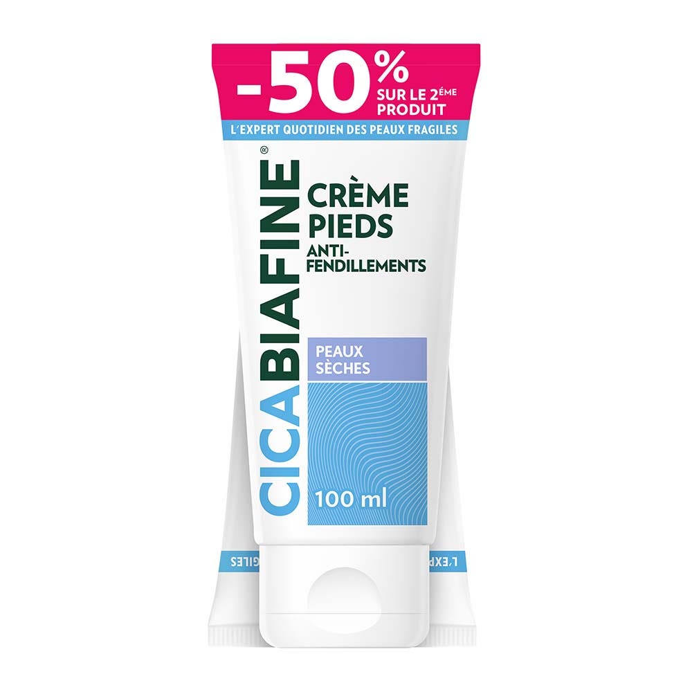 Cicabiafine Crema anti-cracking per piedi secchi 2x100ml