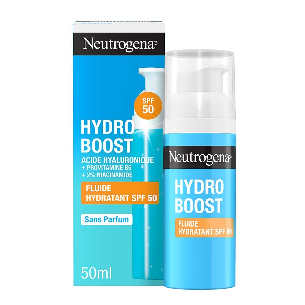 Neutrogena Hydro Boost Fluido Ialuronico con acido ialuronico B5 e niacinamide SPF 50 50ml