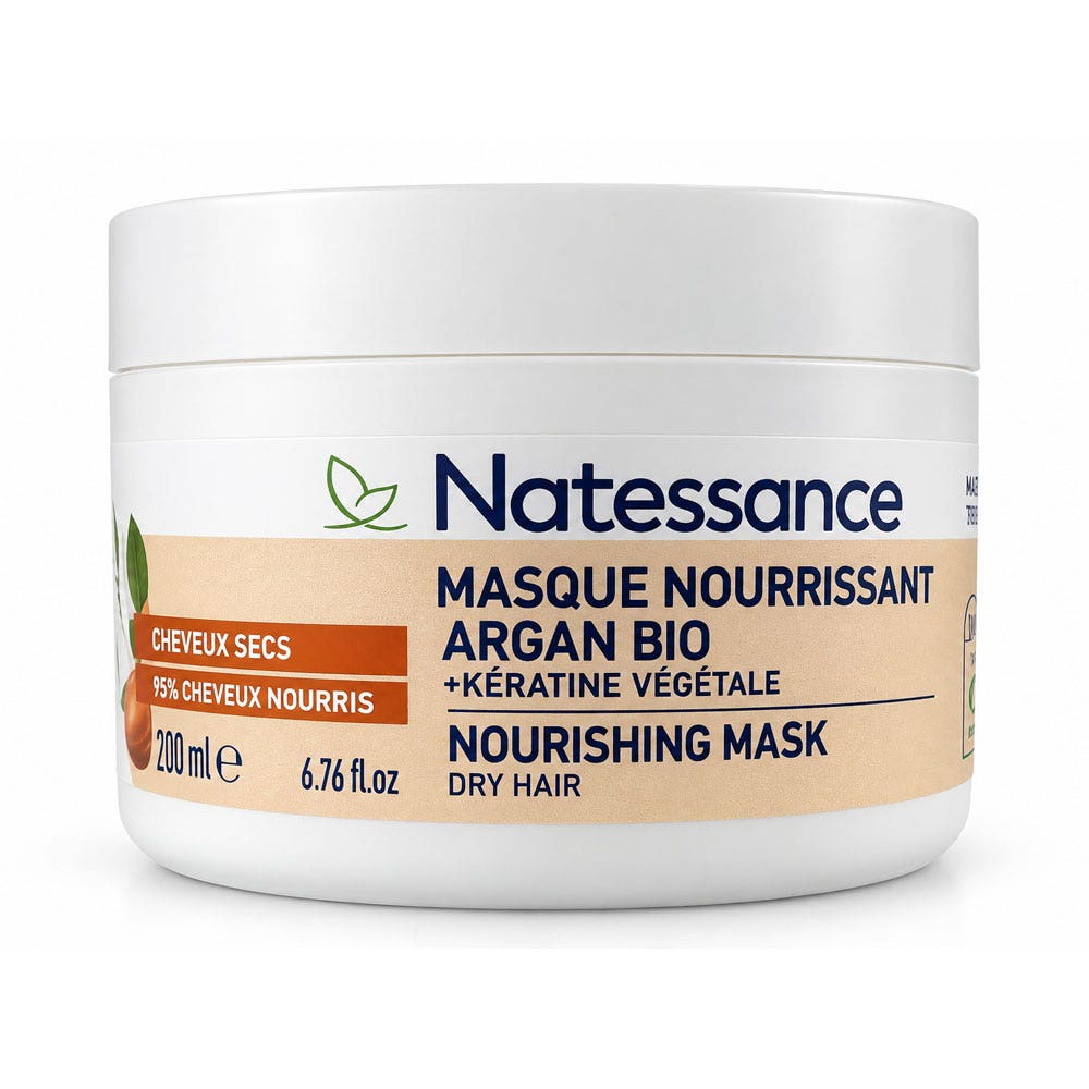 Natessance Capelli Maschera e cheratina vegetale 200 ml