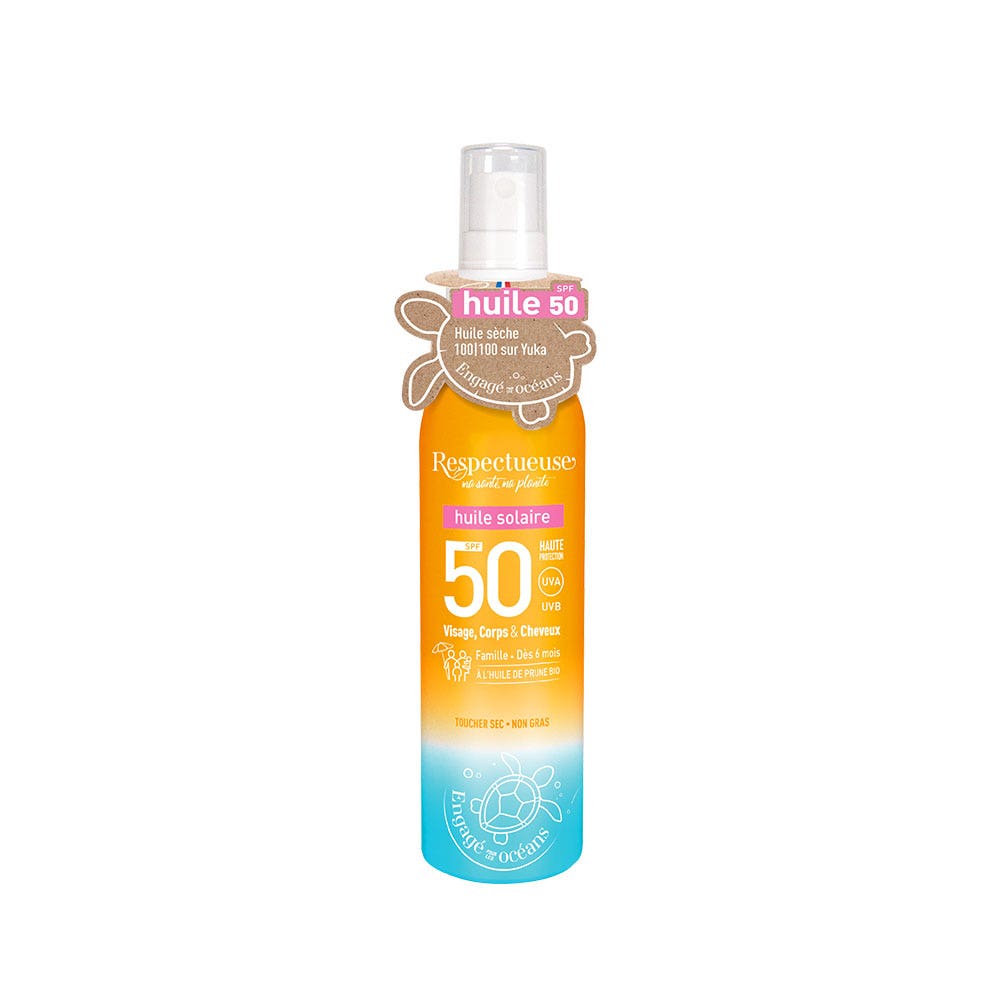 Respectueuse Olio solare SPF50 100 ml