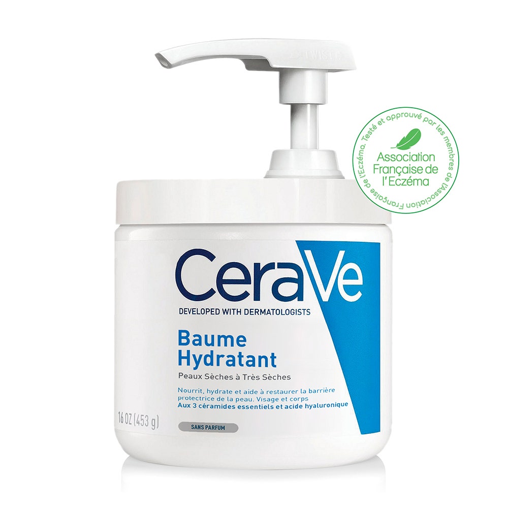 Cerave Body Crema idratante viso e corpo con dispenser per pelli secche e molto secche 454g
