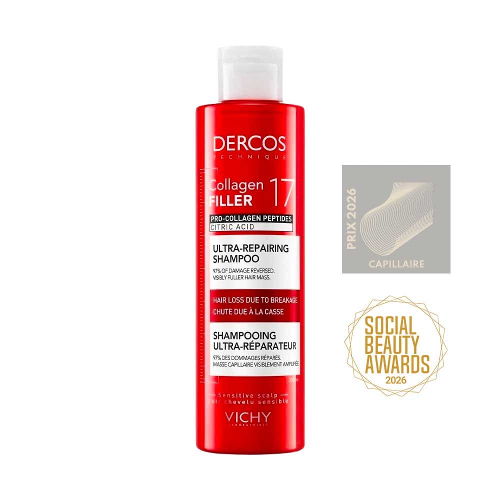 Vichy Dercos Collagen Filler 17 Shampoo fortificante riparatore intenso 200 ml