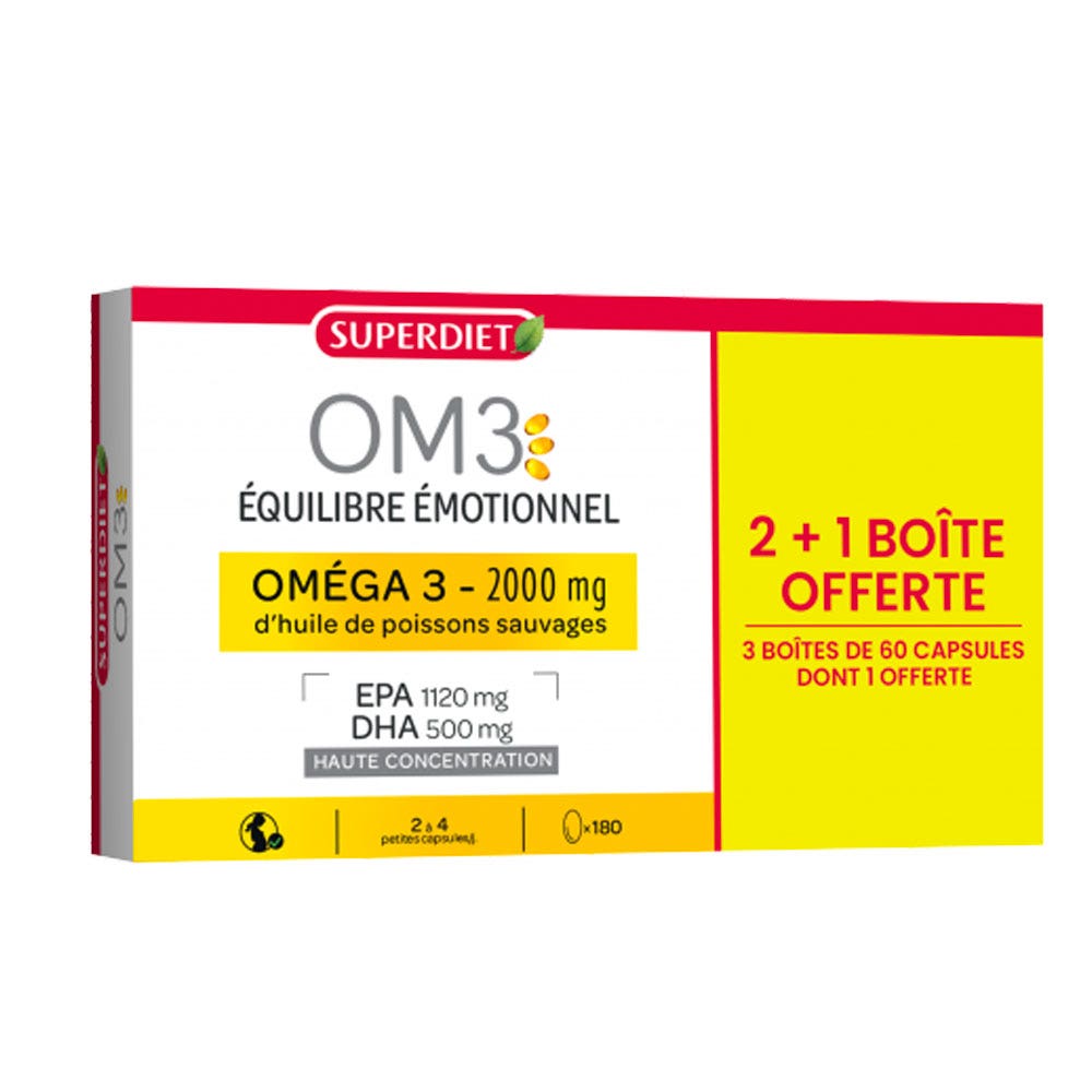 OM3 Equilibrio emotivo Omega 3 180 Capsule