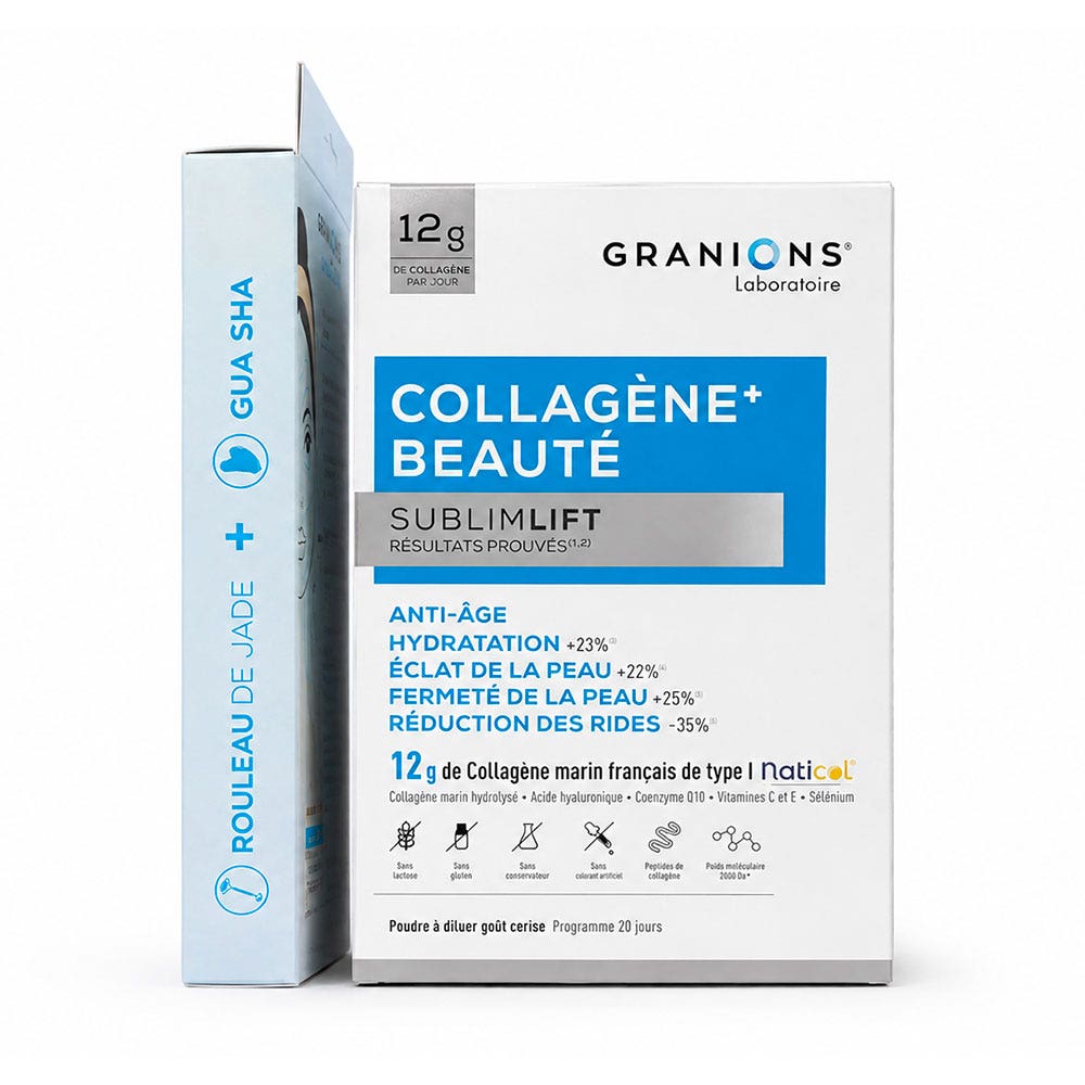 Granions Cofanetto bellezza Collagene+ Sublimlift alla ciliegia + Gua sha
