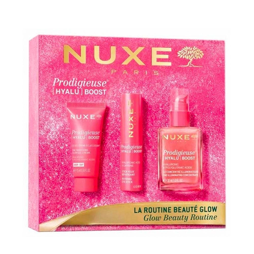 Nuxe Prodigieuse Hyalu Boost Cofanetto routine bellezza glow