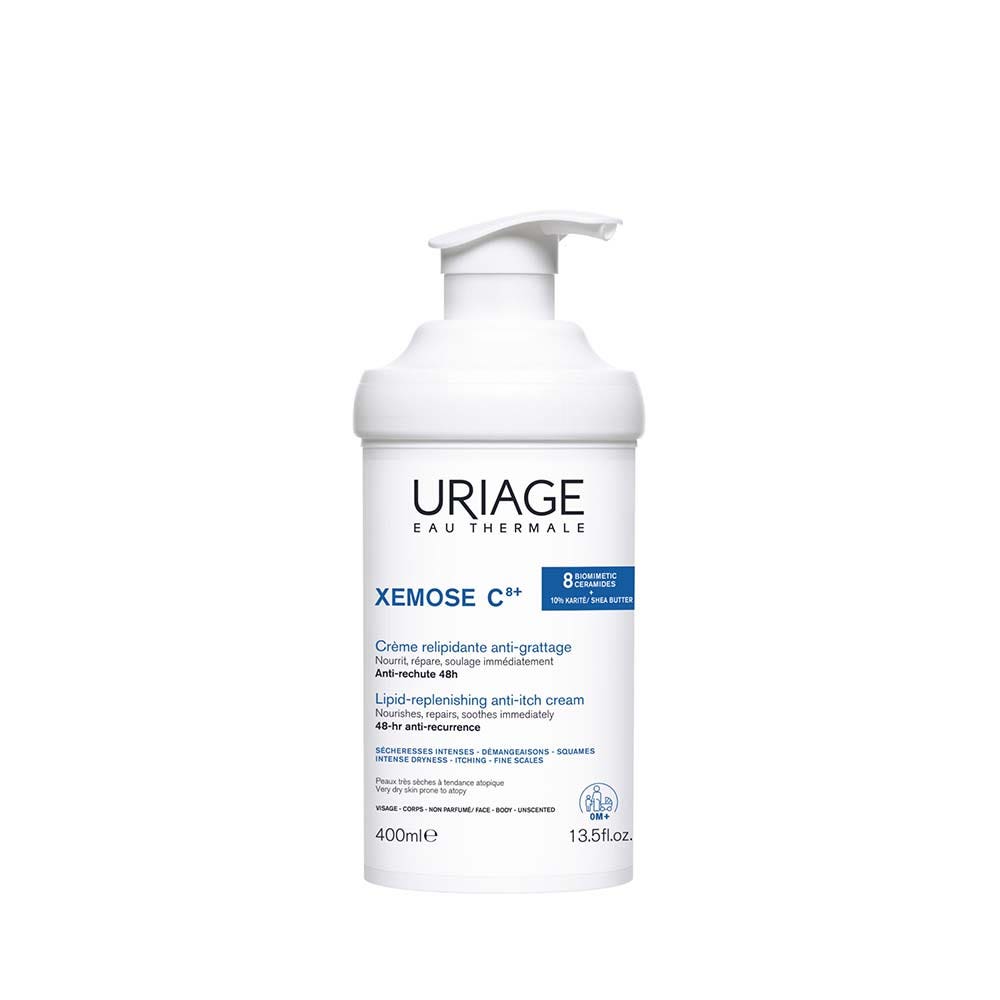 Uriage Xémose C8+ Crema relipidante anti-prurito per pelli molto secche con tendenza atopica 400 ml