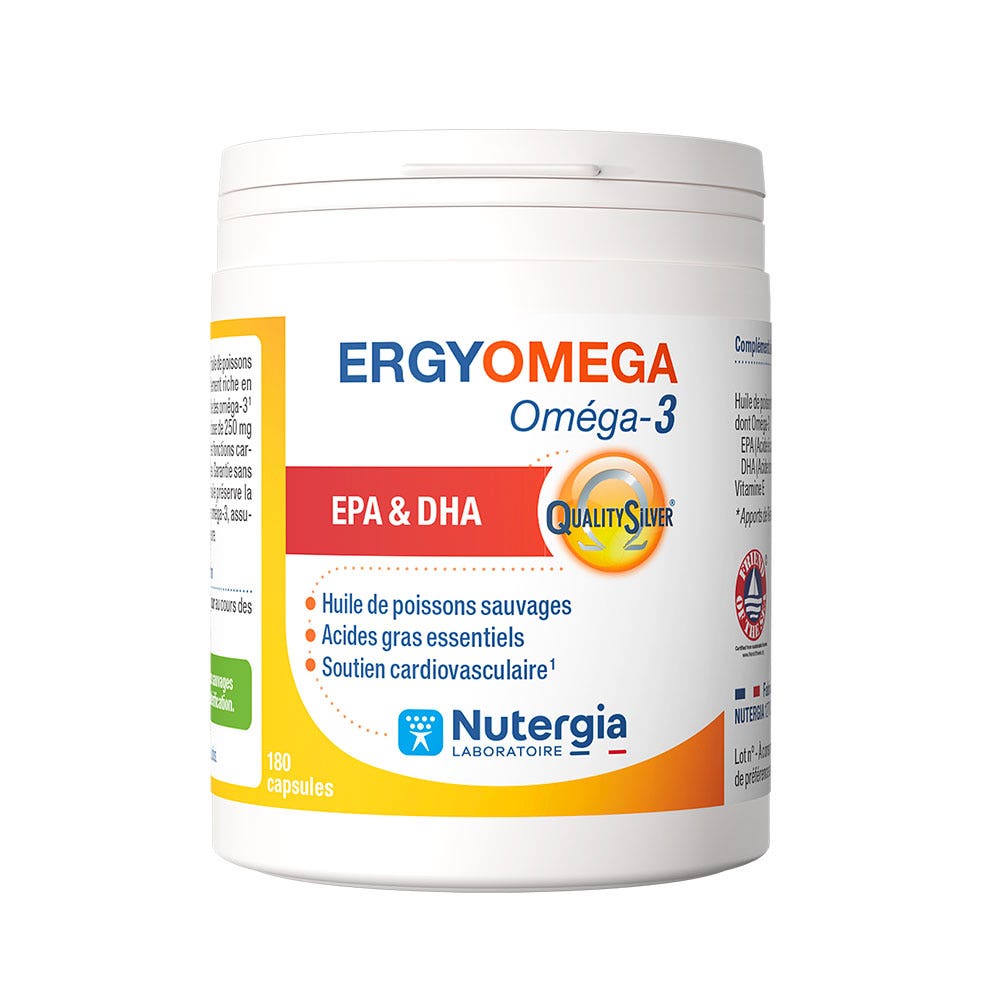 Nutergia Ergyoméga Omega 3 Oméga 3 180 capsule
