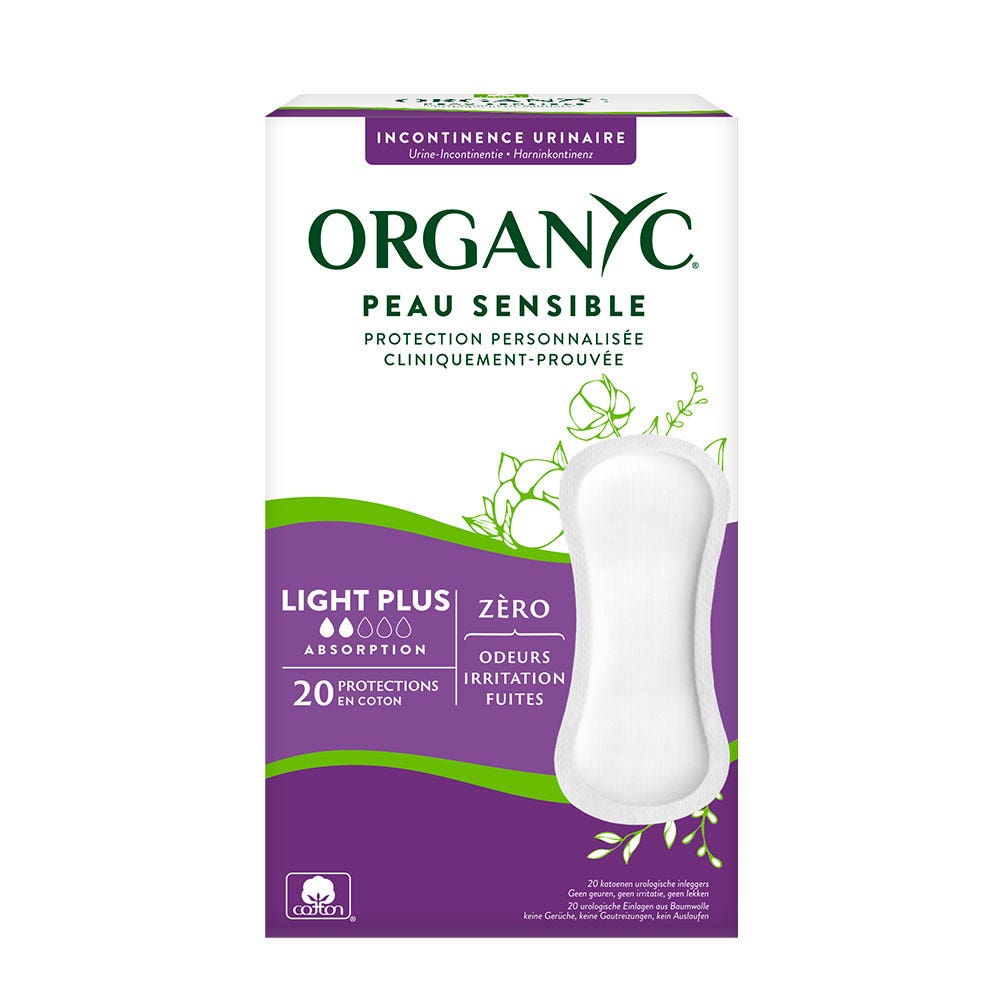 Organyc Salvaslip per perdite urinarie per perdite leggere plus x 20