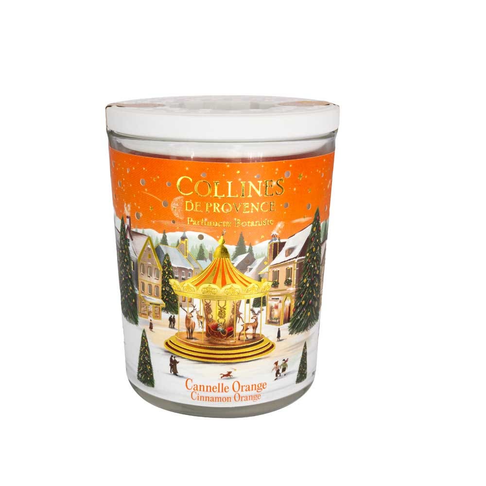 Les Collines de Provence Candela profumata edizione limitata cannella e arancia 180 g