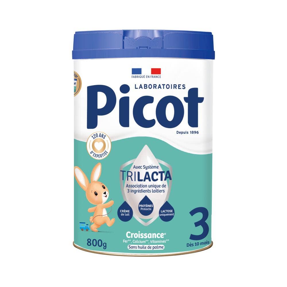 Picot 3 latte di crescita naturale in polvere da 10 mesi a 3 anni 800 g