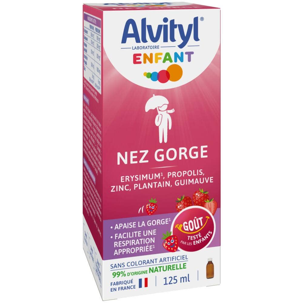 Alvityl Bambino Naso e gola Gusto Fragola 125 ml