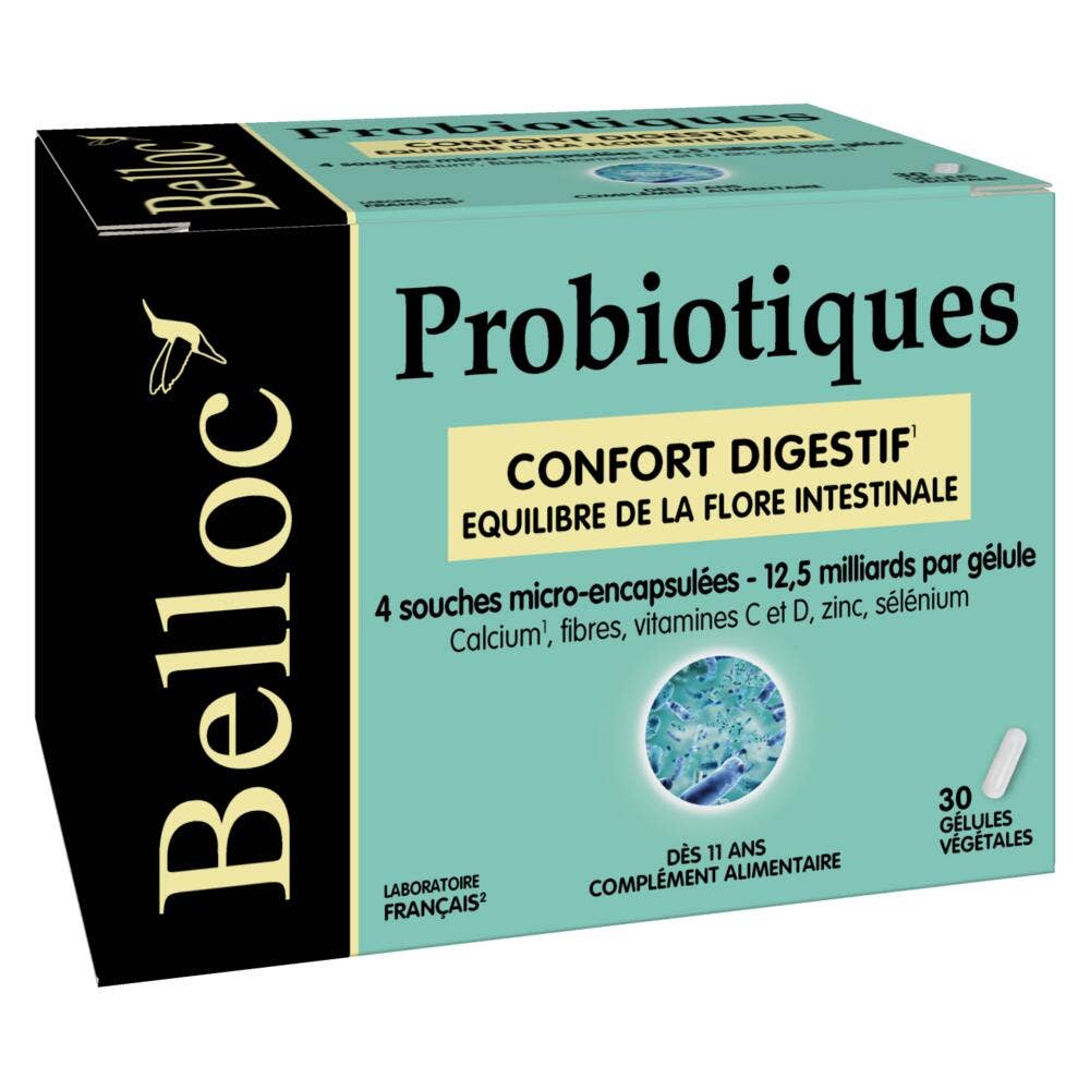 Belloc Probiotici Comfort digestivo Confort digestif x30 capsule vegetali