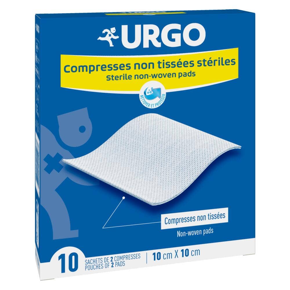 Urgo Compresse sterili in tessuto non tessuto 10 x 10 cm x 10