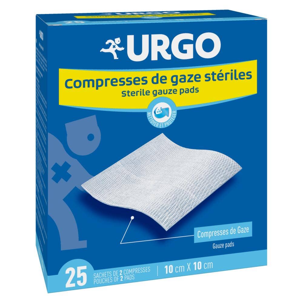Urgo Compresse di garza sterili 10cmx10cm 25 unità