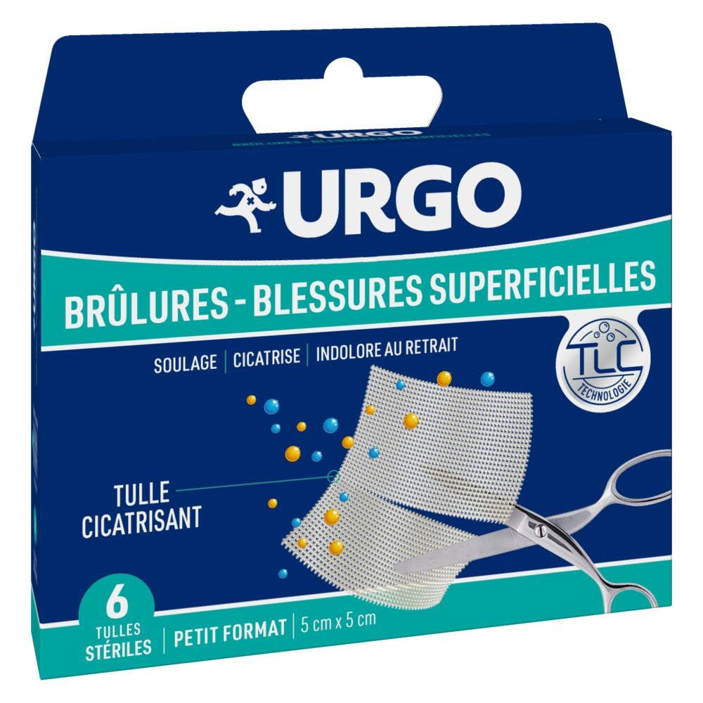 Urgo Ferite superficiali tulle sterili 5x5cm x6