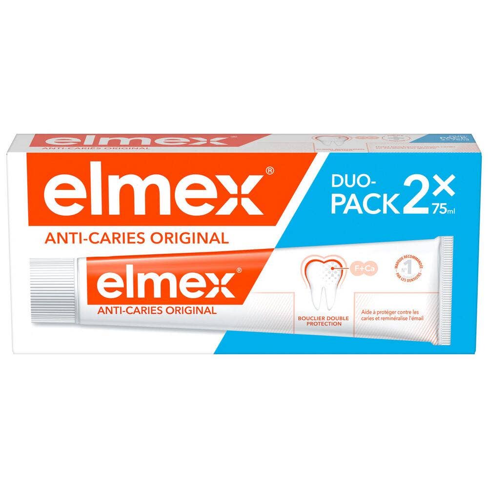 Elmex Anti-Carie Dentifricio 2x75ml