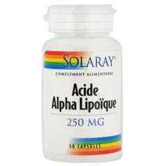 Solaray Acido alfa lipoico 30 geluli 250 mg