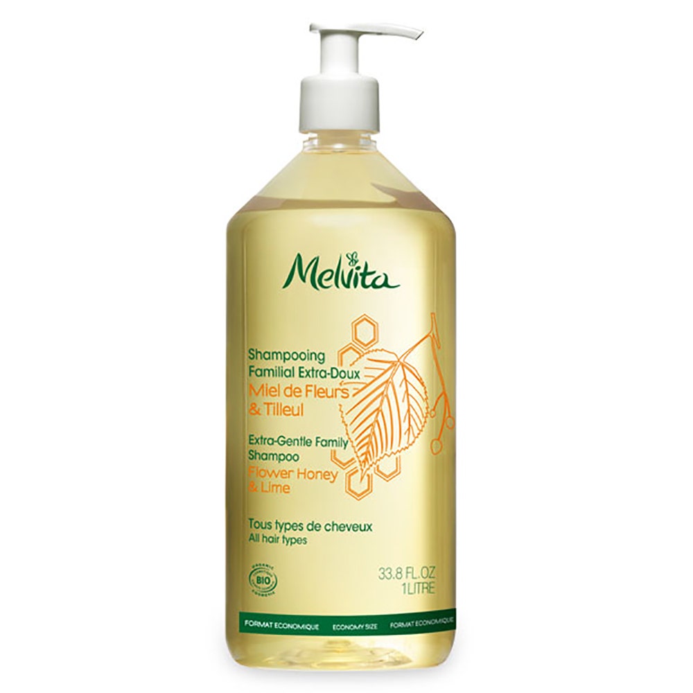 Melvita Shampoo famiglia extra-delicato al miele di fiori e tiglio 1l