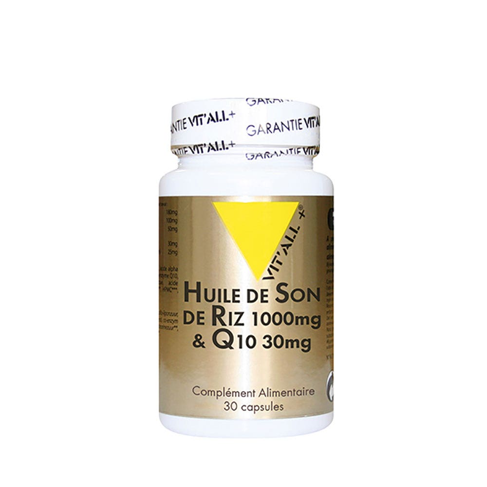 Vit'All+ Olio di crusca di riso Q10 1000 mg 30 compresse
