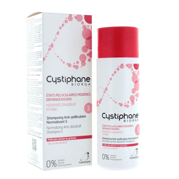 Shampoo anti-forfora normalizzante S 200ml Cystiphane Biorga