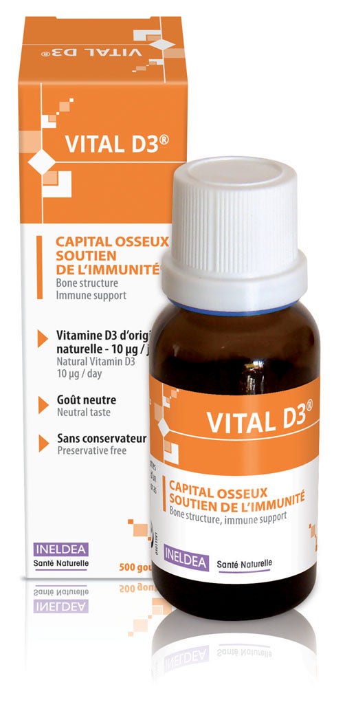 Ineldea Santé Naturelle Capitale osseo D3 vitale 20ml