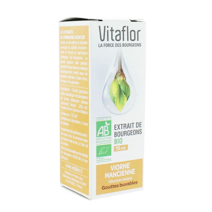 Estratto di gemme di Viorne biologico 15 ml Vitaflor
