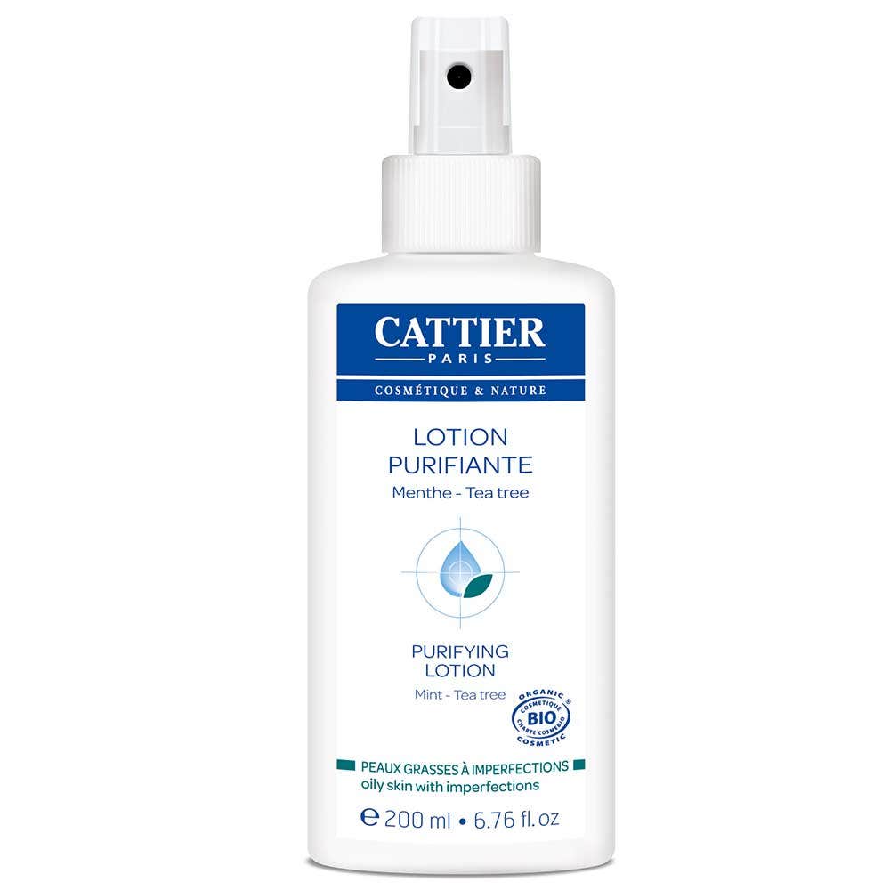 Cattier Lozione purificante biologica per pelli grasse e con imperfezioni N.A 200 ml