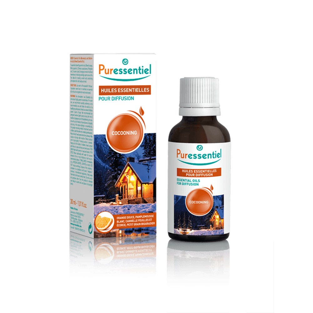 Puressentiel Diffusione Cocooning con 5 oli essenziali 30ml