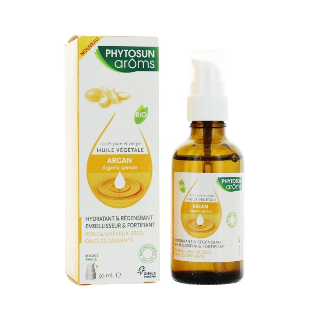 Phytosun Aroms Olio di Argan biologico per pelle e capelli secchi 50ml