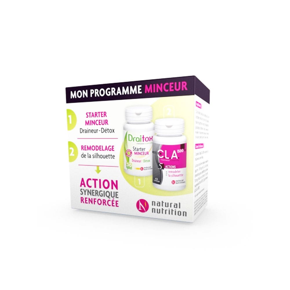 Natural Nutrition Coffret Starter Minceur: Cla1500 + Draitox