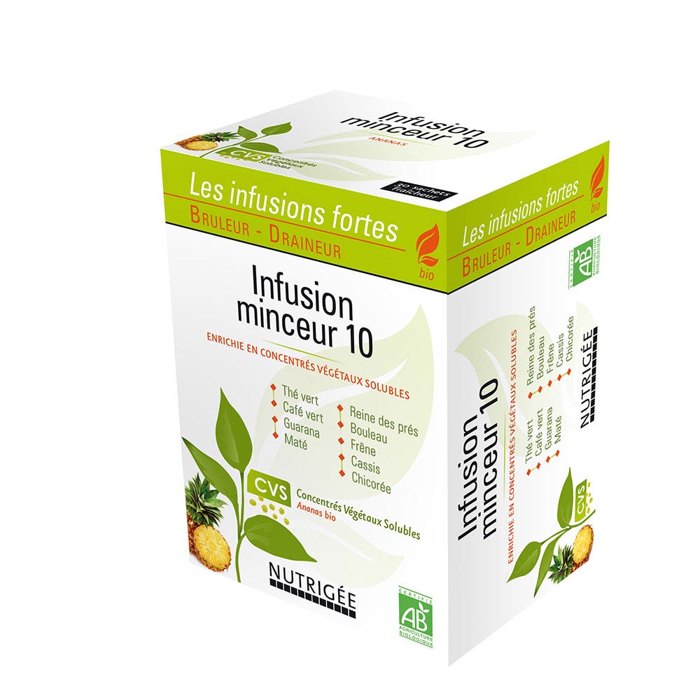 Nutrigée Infusione Minceur 10 Bio 30 Bustine