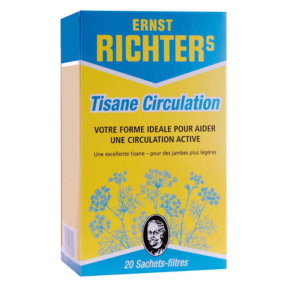 Dr. Theiss Naturwaren CIRCOLAZIONE DELLA TISANA ERNST RICHTER 20 SACCHETTI FILTRO