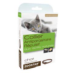 Zoostar Collare per Gatto Repellente Attivo Naturale 35cm