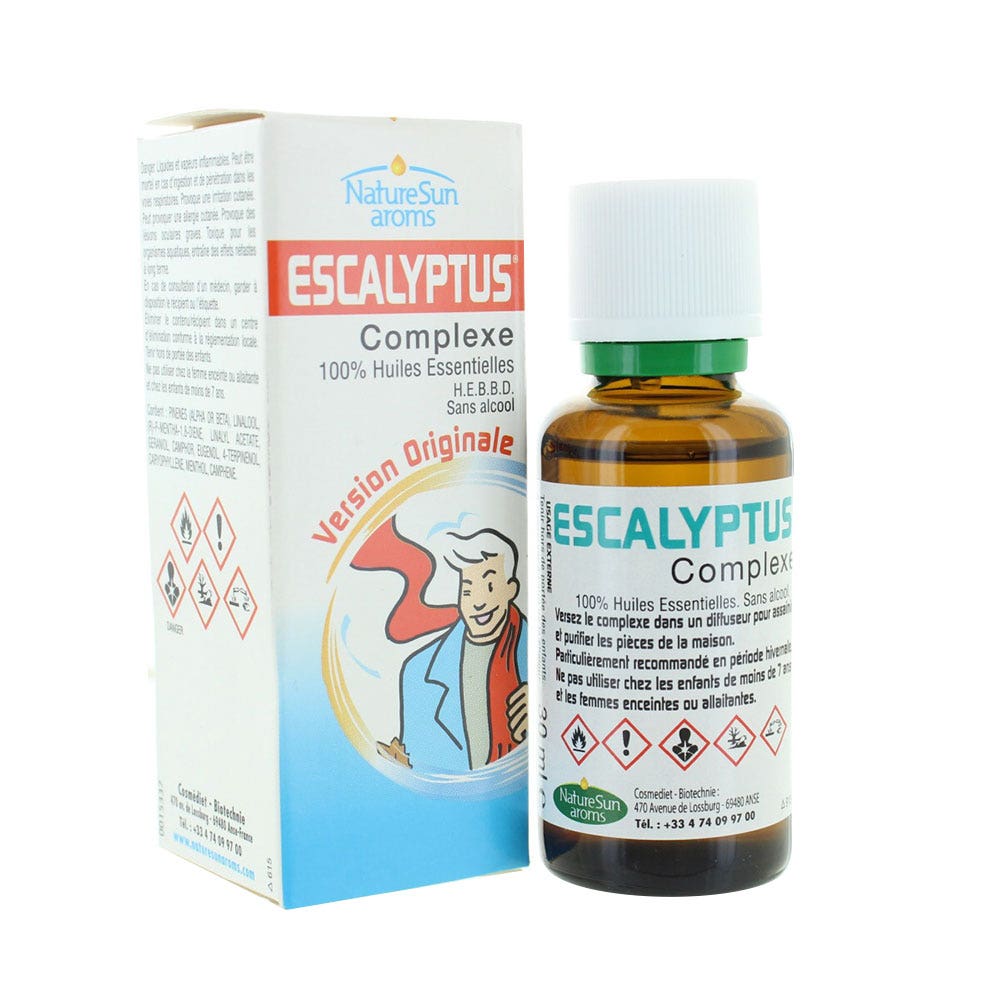Naturesun Aroms Complesso di oli essenziali 100% di escalipto 30ml