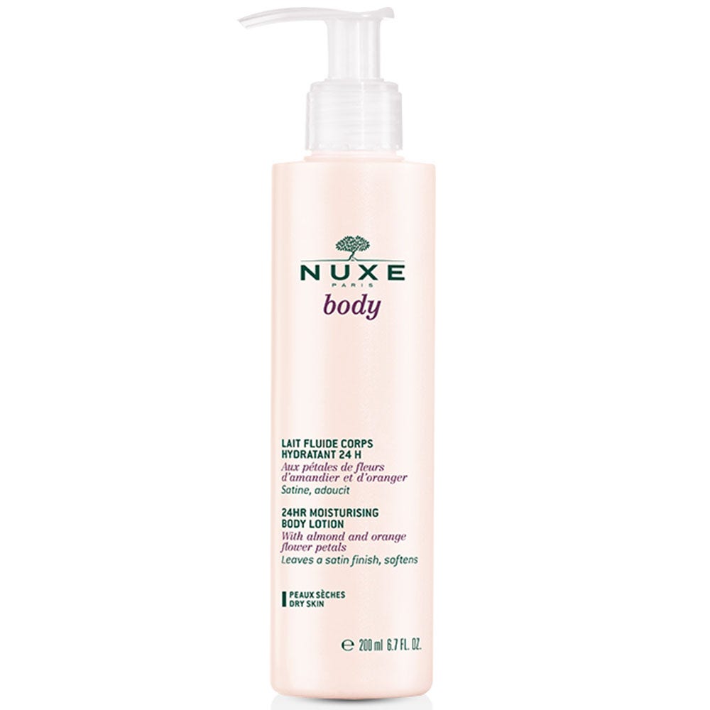 Nuxe Body Latte corpo fluido idratante 24h Pelli Secche Peaux Seches 200ml
