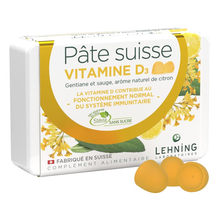 Pasta svizzera Vitamine D3 x40 gomme da cancellare Lehning
