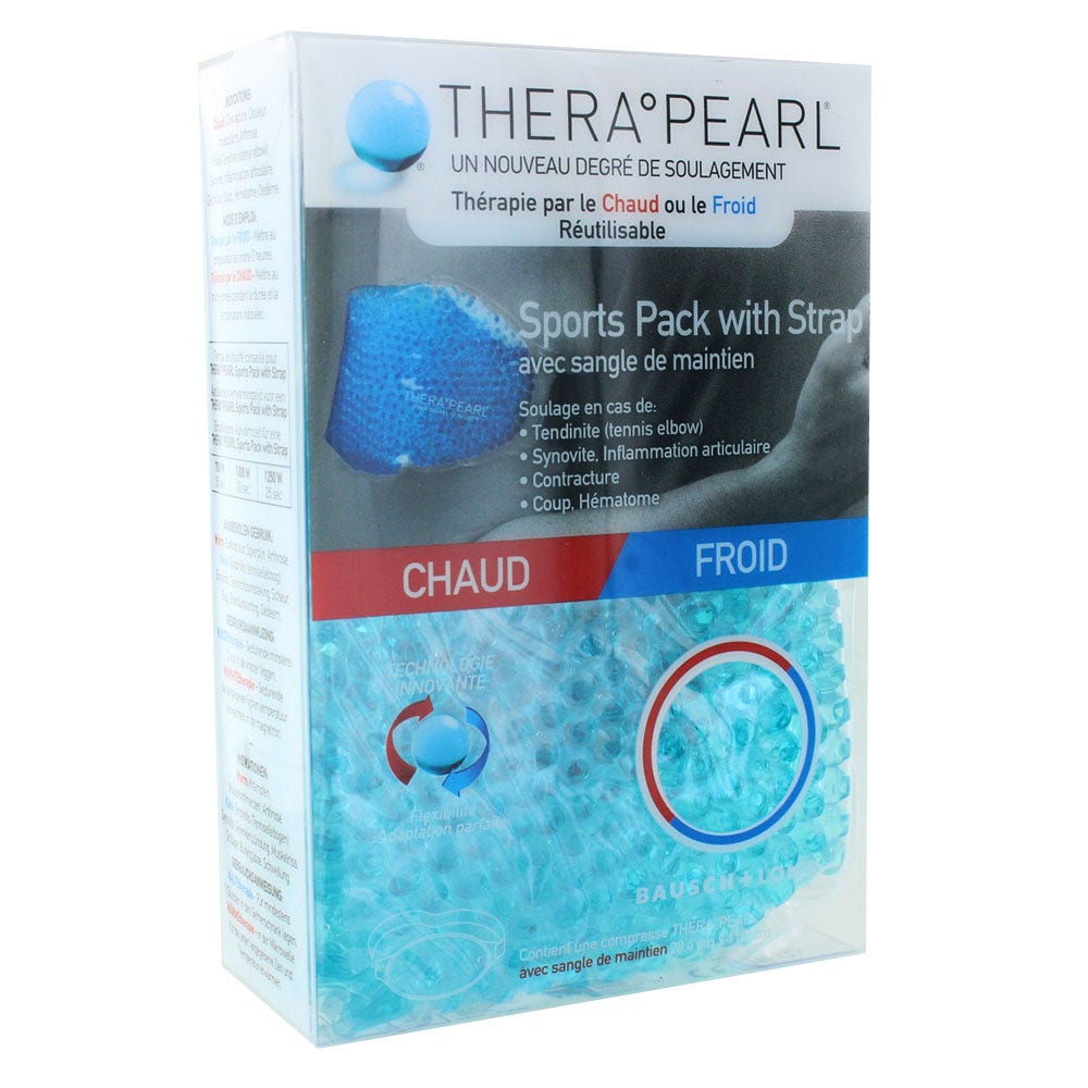 TheraPearl Terapia caldo/freddo sport con tracolla con fascia di fissaggio