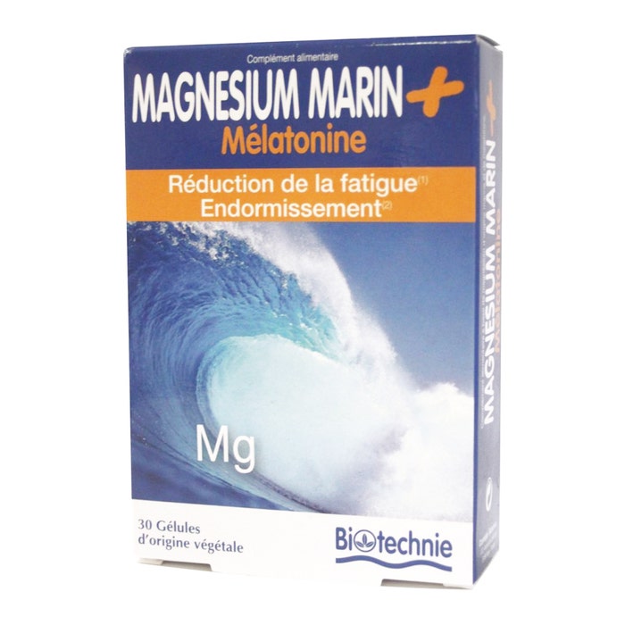 Magnesio marino + Melatonina 30 Gelule Biotechnie