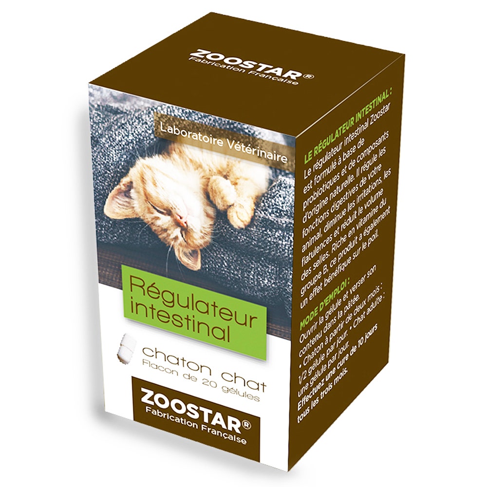 Zoostar Regolatore intestinale per Gattino e Gatto 20 Gelule
