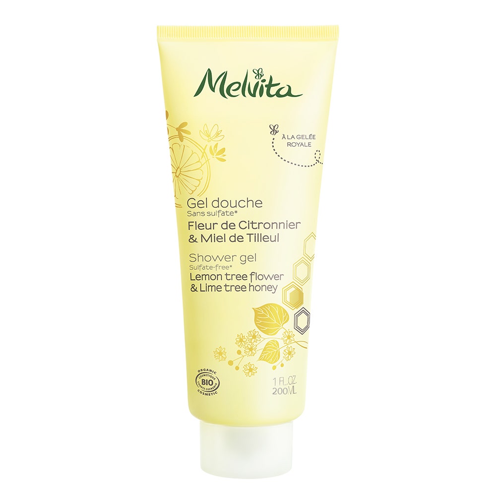 Melvita Gel doccia ai fiori di limone e miele di tiglio bio 200ml