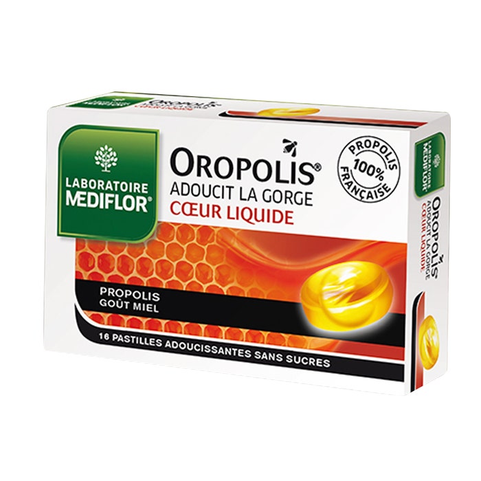 Oropolis Propolis Cuore Liquido 16 compresse Gusto del miele Mediflor