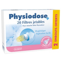 Gilbert Physiodose Per Baby Fly 20 filtri monouso + 2 ugelli