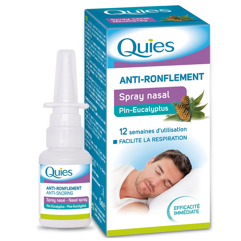 Quies Spray Nasale antirussamento al pino eucalipto 15ml