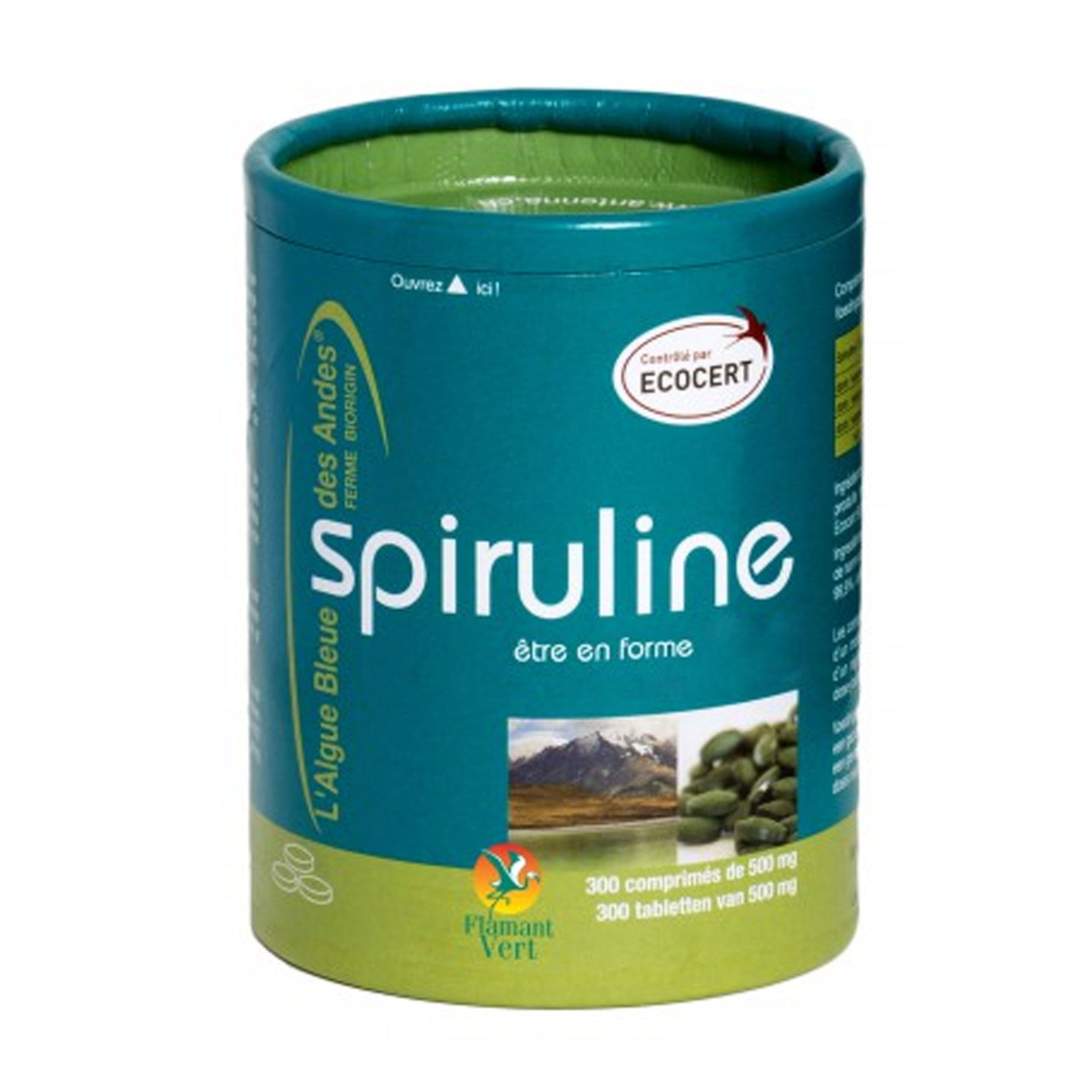 Flamant Vert Spirulina Etre En Forme 300 Compresse