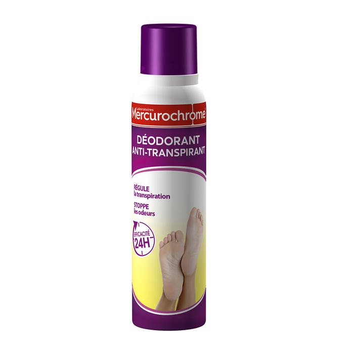 Deodorante antitraspirante per i Piedi 150 ml Mercurochrome