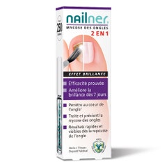 Nailner Nailner 2 En 1 Mycose Des Ongles Vernis Pinceau Effet Brillance 5ml