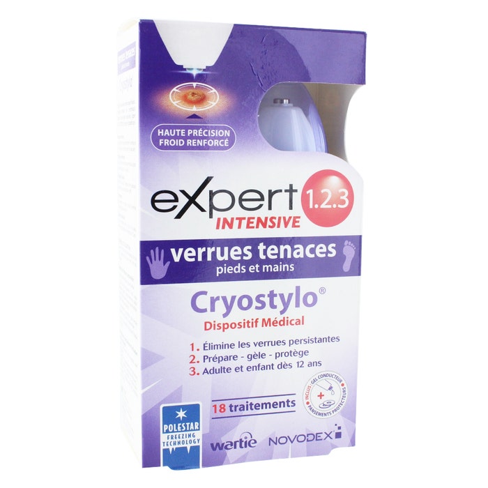 Expert 123 Intensive Verruche ostinate Cryostylo + Gel + 6 Medicazioni 50ml Novodex
