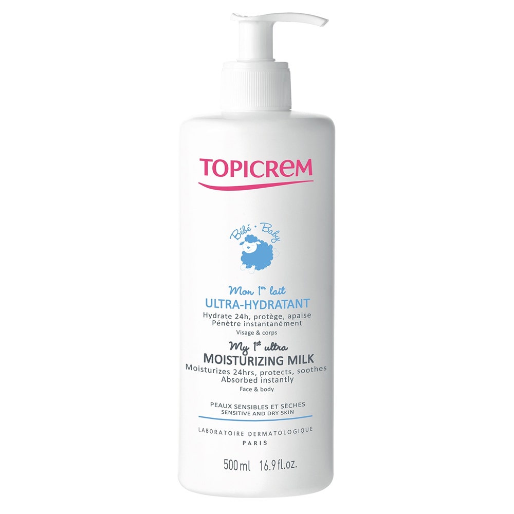 Topicrem Neonato La mia prima lozione ultra idratante per viso e corpo pelli sensibili e secche 500ml