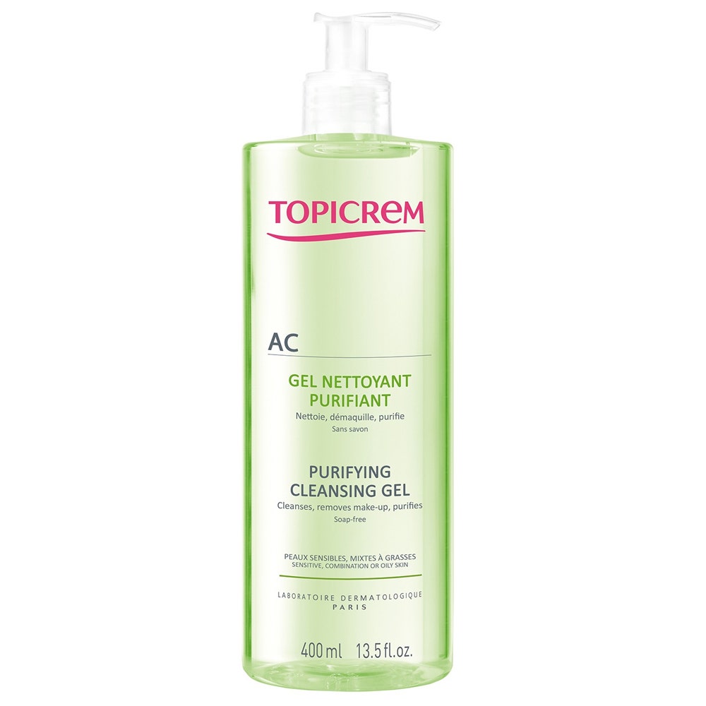 Topicrem Ac Pelle da Mista a Grassa Gel detergente purificante 400ml