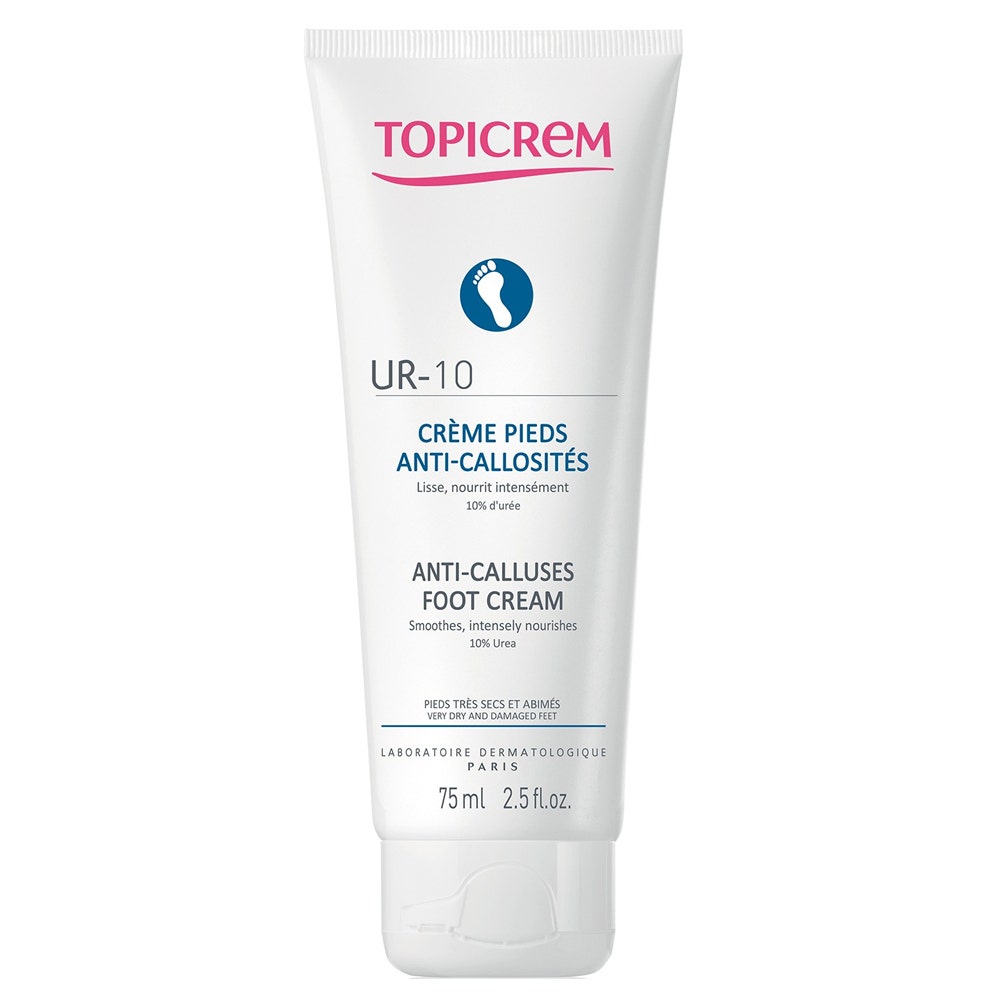Topicrem Ur Dermo-Specifico Crema Anti-callosità Piedi molto Secchi e Screpolati -10 75ml